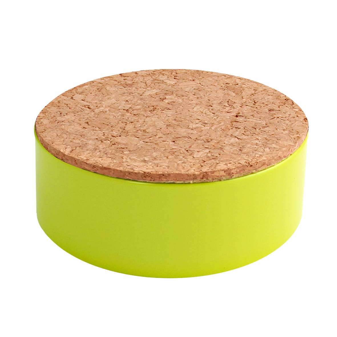 rond blikje kurk lemon green