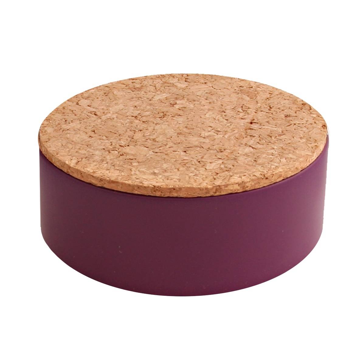 rond blikje kurk violet